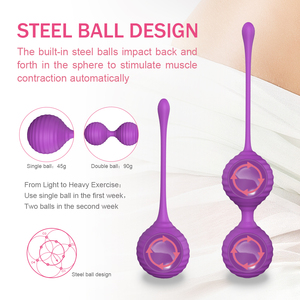 Bolas de <span class=keywords><strong>Kegel</strong></span> de Alta Calidad para Ejercicios, Bolas de Amor Inteligentes para Mujer, Juguete Sexual de Silicona Suave - Product Image 2