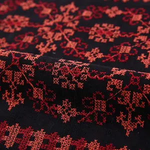 Nouveaux produits fantaisie robe florale partout coton broder schiffli tissu dobby
