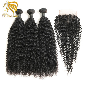 Lsy al por mayor enredo sin derramamiento sin procesar virginal de diferentes tipos de tejido rizado paquetes de pelo con cierre - Product Image 2