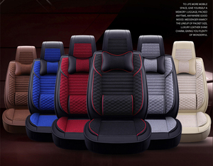 Coussins avant et arrière de luxe populaires de <span class=keywords><strong>voiture</strong></span> du cuir/PVC et housses de siège de <span class=keywords><strong>voiture</strong></span> - Product Image 6