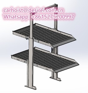 Lift Parkir Mobil Bertingkat 2 Tiang 3 Mobil DTPP609 CE ISO - Product Image 2