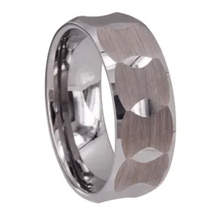 CHENG JEWELERS Wholesales cheap prices brushed surface 8mm tungsten waterproof ring men