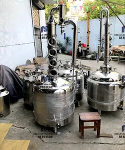 100L 200l 300L 400L 500L comercial equipos de destilación de alcohol todavía caldera destilación