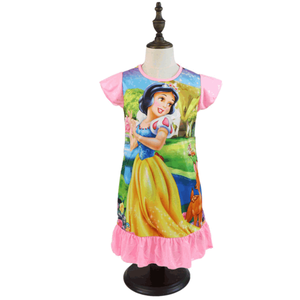 Gaun Tidur Anak Perempuan, Baju Tidur Motif Kartun Lucu untuk Anak Perempuan - Product Image 1