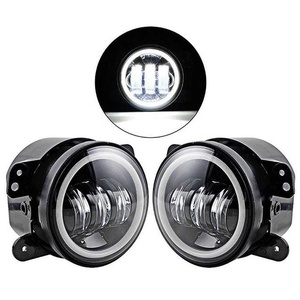 4 pulgadas luces <span class=keywords><strong>de</strong></span> niebla <span class=keywords><strong>de</strong></span> Ojos <span class=keywords><strong>de</strong></span> Ángel niebla faros LED <span class=keywords><strong>faro</strong></span> para Jeep wrangler Jeep Offroad Motor luces - Product Image 1