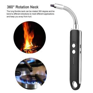 Encendedores USB eléctricos A prueba de viento Recargable Flexible de seguridad Encendedor de velas de fuego para el regalo Chim - Product Image 5