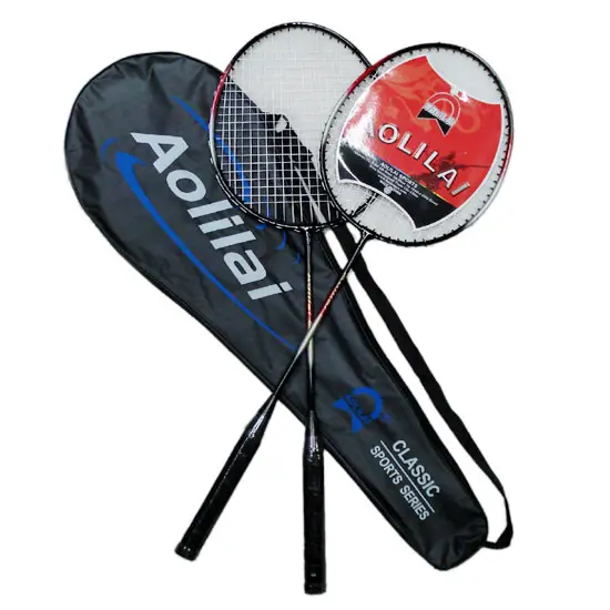 Promotionele groothandel maatwerk goedkope Iron badminton racket game Spelen badminton racket set