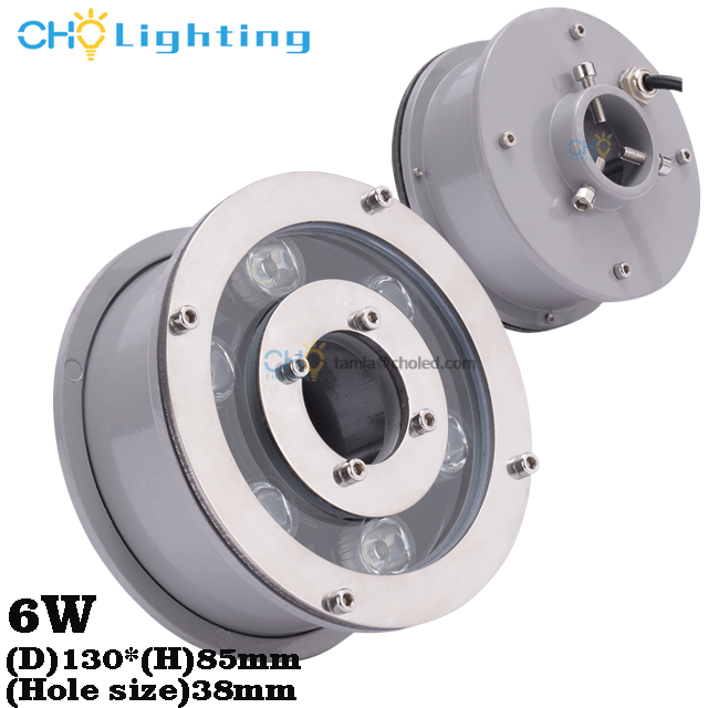 IP68 Подводный 6 Вт Светодиодный фонарь фонтан ip68
