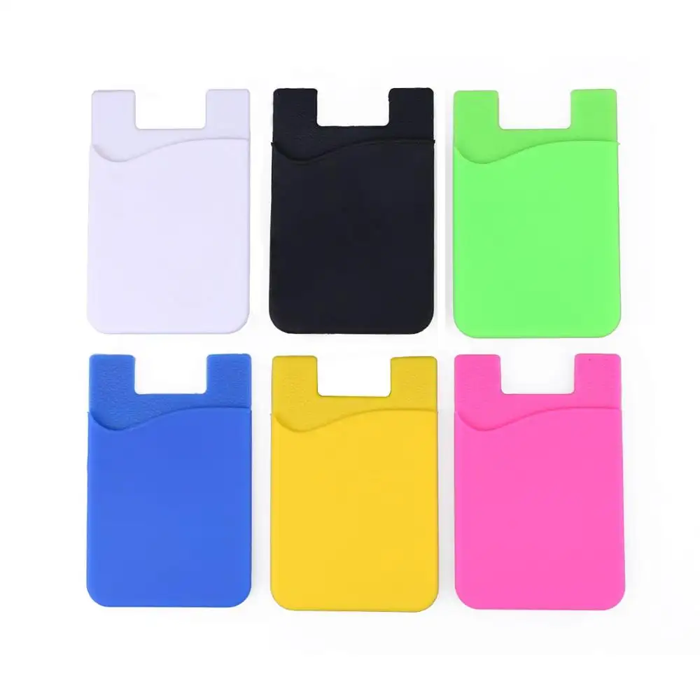 Món Quà Giáng Sinh Pouch Thẻ Pocket, 3M Sticker Điện Thoại Di Động Silicone Thông Minh Thẻ Giữ Chiếc Ví Cho Điện Thoại Di Động