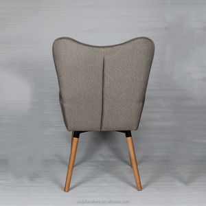 Chaise en tissu avec bras Offre Spéciale accoudoir canapé chaise moderne tissu couverture pu fauteuil tapissé dinant des chaises en bois massif moderne - Product Image 4