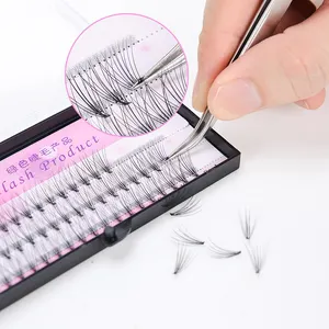 Wholesale SC-2011 professional pre made volume cluster 10d lashes for extension