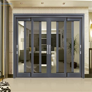 Finestre <span class=keywords><strong>in</strong></span> <span class=keywords><strong>Alluminio</strong></span> YY AS2047, Porte Scorrevoli Esterne Impilabili con Vetrate Colorate - Product Image 3