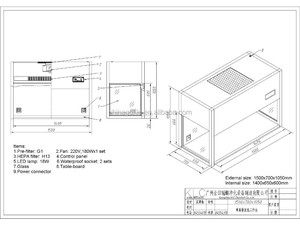 Campana de humo de flujo <span class=keywords><strong>laminar</strong></span> 2021 Vertical, sin soporte, solo armario de mesa - Product Image 5