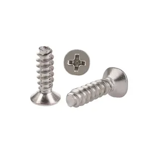 Stainless steel Phillips Self tapping Countersunk head thread forming M1 1.2 1.4 1.7 2 2.2 2.6 3 3.5 4.2 4.8 5.5 6.3 screw