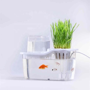 어항 및 화분 및 재배자와 가정 또는 정원을위한 미니 실내 Aquaponics 수족관 화분 - Product Image 2
