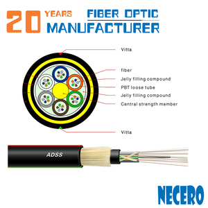 Necero de <span class=keywords><strong>fibra</strong></span> óptica equipos de fábrica al aire libre <span class=keywords><strong>ADSS</strong></span> directa enterrar 2 4 6 8 10 <span class=keywords><strong>12</strong></span> 16 24 de <span class=keywords><strong>fibra</strong></span> sin blindaje de Cable - Product Image 3