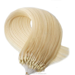 Imagen sexy rubia extensión del <span class=keywords><strong>pelo</strong></span> micro anillo para las mujeres blancas comprar extensión del <span class=keywords><strong>pelo</strong></span> humano real envío - Product Image 5
