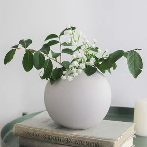 गेंद के आकार कस्टम लोगो chaozhou पौधों के लिए घर सजावटी चीनी मिट्टी vases - Product Image 2