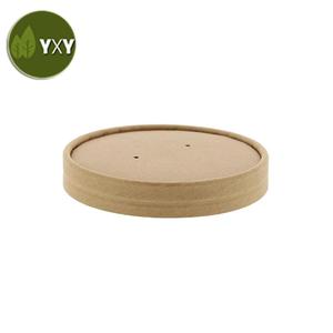 Bols à <span class=keywords><strong>soupe</strong></span> en papier Kraft <span class=keywords><strong>jetable</strong></span>, 100% biodégradables, à emporter, avec couvercle, paquet de 10 pièces - Product Image 3