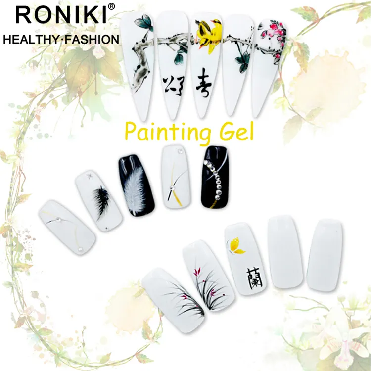 Color Uv Gel Nail Art Paint Draw Painting Acrylic