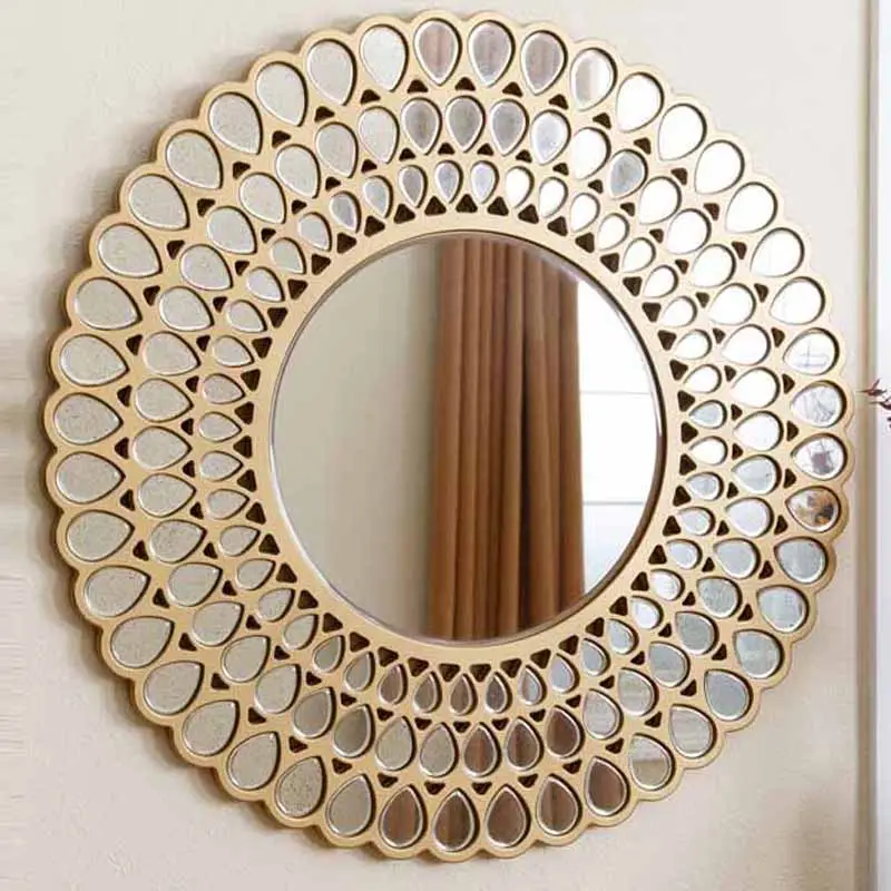 Nieuwe ontwerp Antieke home decoratieve ronde zon vormige muur spiegel/decor spiegel/gespiegeld meubels