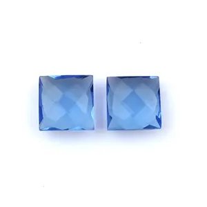 Beautiful Tanzanite TZ Quartz Faceted Loose gemstone Square Shape 12x12mm and all sizes Natural Tanzanite Stone beads at Bulk