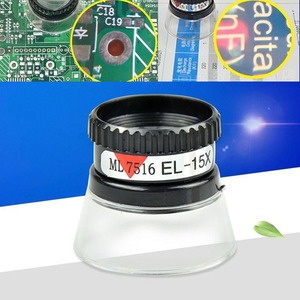 Lente d'Ingrandimento 22mm 15X Monoculare, Strumento per Gioiellieri, Attrezzo per Riparazione Orologi, Nero, Utensile Portatile - Product Image 2