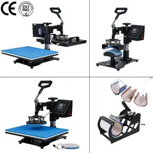 Prensa de Calor Combo 8 en 1 RubySub de Doble Pantalla Máquina de Sublimación para Transferencia 2D en Tazas Gorras y Camisetas - Product Image 4