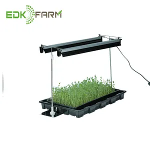 Microgreens horticultura indoor mini carrinho de jardim hidropônico vertical sistema aeroponics planta espectro completo levou cresce a luz