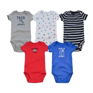 Mua Sắm Trực Tuyến 100% Cotton Quần Áo Trẻ Sơ Sinh Bé Romper Cho Bán Buôn