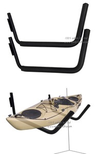 Estante de almacenamiento de kayak montado en la pared Negro estilo Yonk J con capacidad de carga de 75kg para surf - Product Image 2