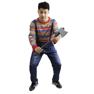 En gros unisexe Halloween Carnaval anniversaire dessin animé cosplay hache <span class=keywords><strong>agriculteur</strong></span> costume de fête - Product Image 1