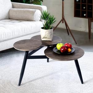 Small Coffee <strong>Table</strong> Round <strong>Mid</strong> <strong>Century</strong> Vintage Steel Frame <strong>Side</strong> <strong>Table</strong> End <strong>Table</strong> for Living Room - Product Image 6