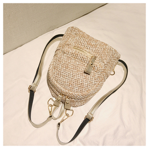 2019 Venta caliente de moda de las mujeres, mini pu ganchillo paja mochila - Product Image 2