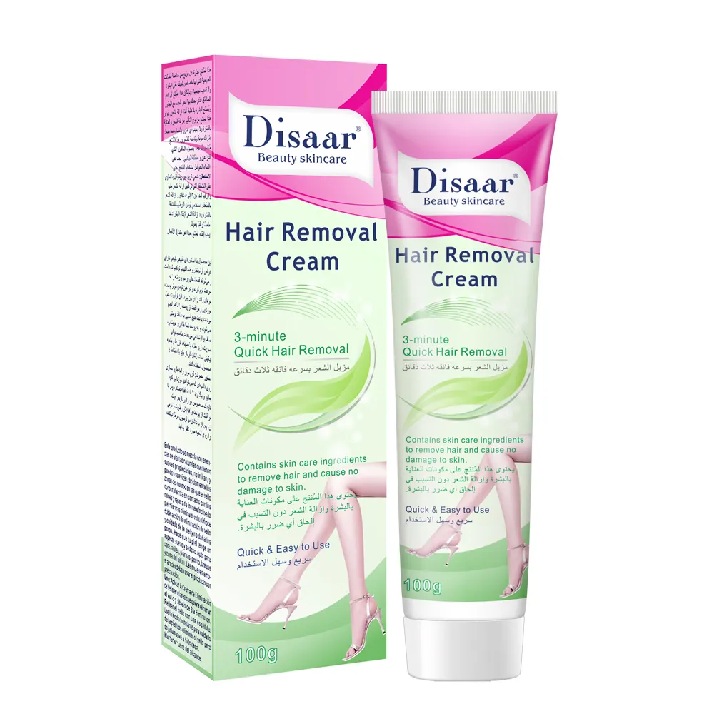 Disaar Natural Quick Legs Armpit Private Parts Body Green Hair Removal Cream for Men Women