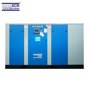 75KW 100HP 10 bar magnético permanente pm vsd inversor industrial compresor de aire en china (SCR100EPM)