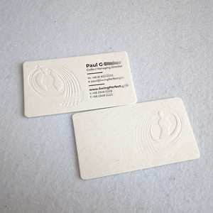 Sang Trọng Tùy Chỉnh In Ấn Dập Nổi 500gsm Bông Giấy Tông Tên Thẻ Kinh Doanh - Product Image 6