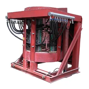 Induction melting furnace steel iron copper scrap metal ready to ship