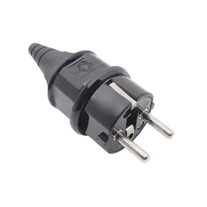 Germany 2 round pin electric power plug 16A 250V re-wireable schuko eu plug