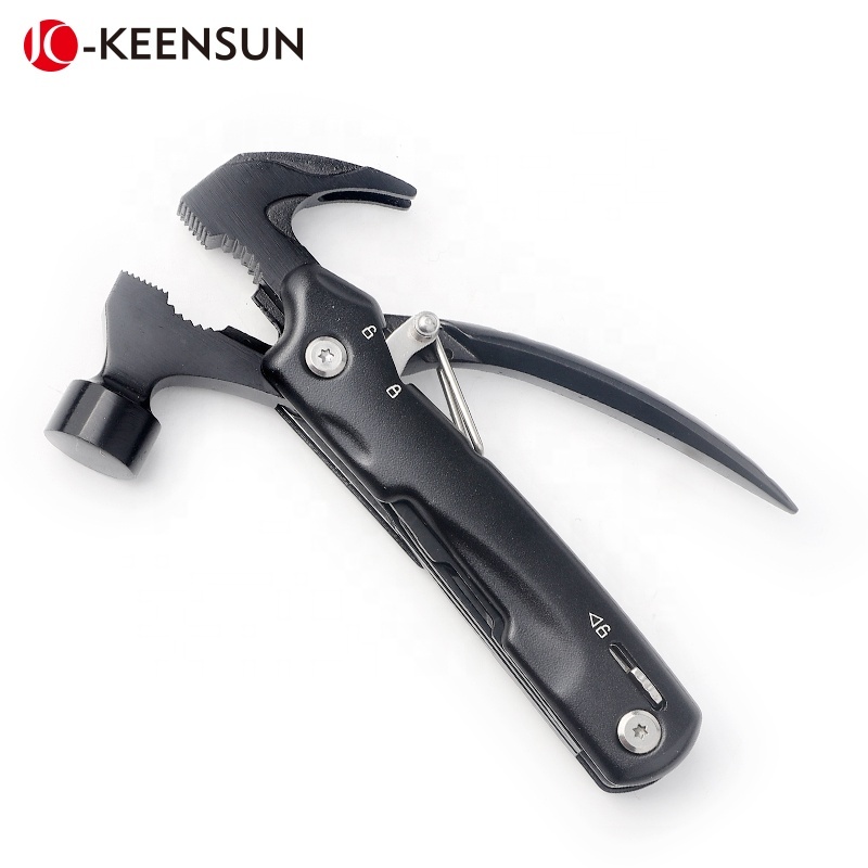 Mini Black Color 13 In 1 Survival Tools New Design Multitool Survival Axe Hammer Camping Tool