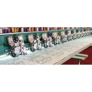 HeFeng brand twin sequin embroidery machine mixed flat embroidery and coiling embroidery with best quality