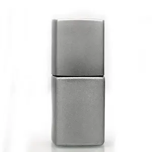 Elegant Matte Silver Square 12ミリリットルGel Nail Polish Glass Bottle With Cap And Brush