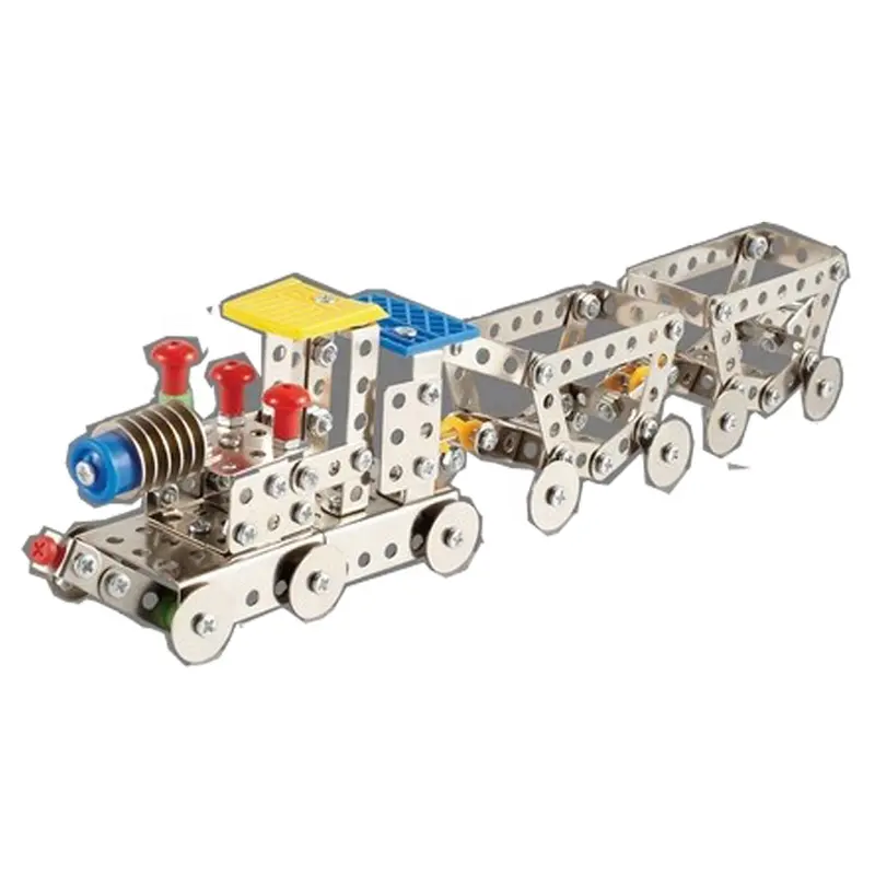 मॉडल निर्माण बच्चे खिलौना कार diy खिलौने निर्माण ब्लॉक ट्रेन
