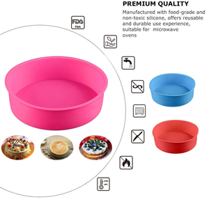 Moule rond en Silicone de 6 pouces, ustensiles de cuisine, pour gâteau rond, Desserts à faire soi-même, pâtisserie, poêle à pâtisserie, pour <span class=keywords><strong>anniversaire</strong></span> - Product Image 6