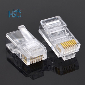 Lot de 100 connecteurs mâles Ethernet RJ45 CAT5E 8 broches Type 8P8C en cuivre pur, plus de 1000 cycles de raccordement - Product Image 5