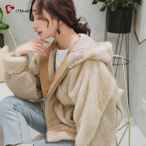 Barato precios de descuento estilo coreano mujeres <span class=keywords><strong>abrigo</strong></span> de invierno las mujeres Natural <span class=keywords><strong>abrigo</strong></span> de piel de visón - Product Image 4
