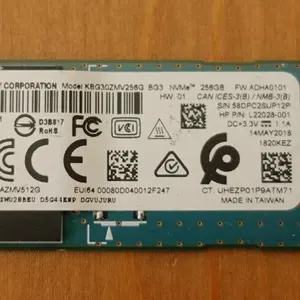 L22028-001 KBG30ZMV256G HP 256 GB 도시바 PCIe M.2 SSD 솔리드 스테이트 드라이브