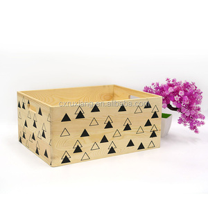 Boîtes de caisse en bois de pin non finies <span class=keywords><strong>petite</strong></span> boîte de rangement avec logo - Product Image 1
