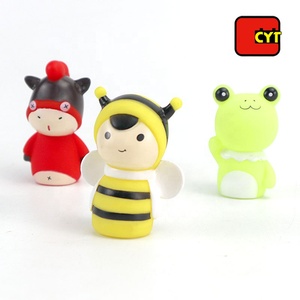 Drôle 3D petit doigt <span class=keywords><strong>marionnettes</strong></span> animal avec écologique vinyle - Product Image 4
