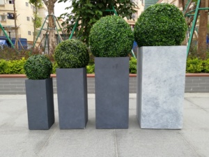Maceta rústica de fibra de vidrio para jardín al aire libre duradera de alta resistencia fabricada en China - Product Image 6